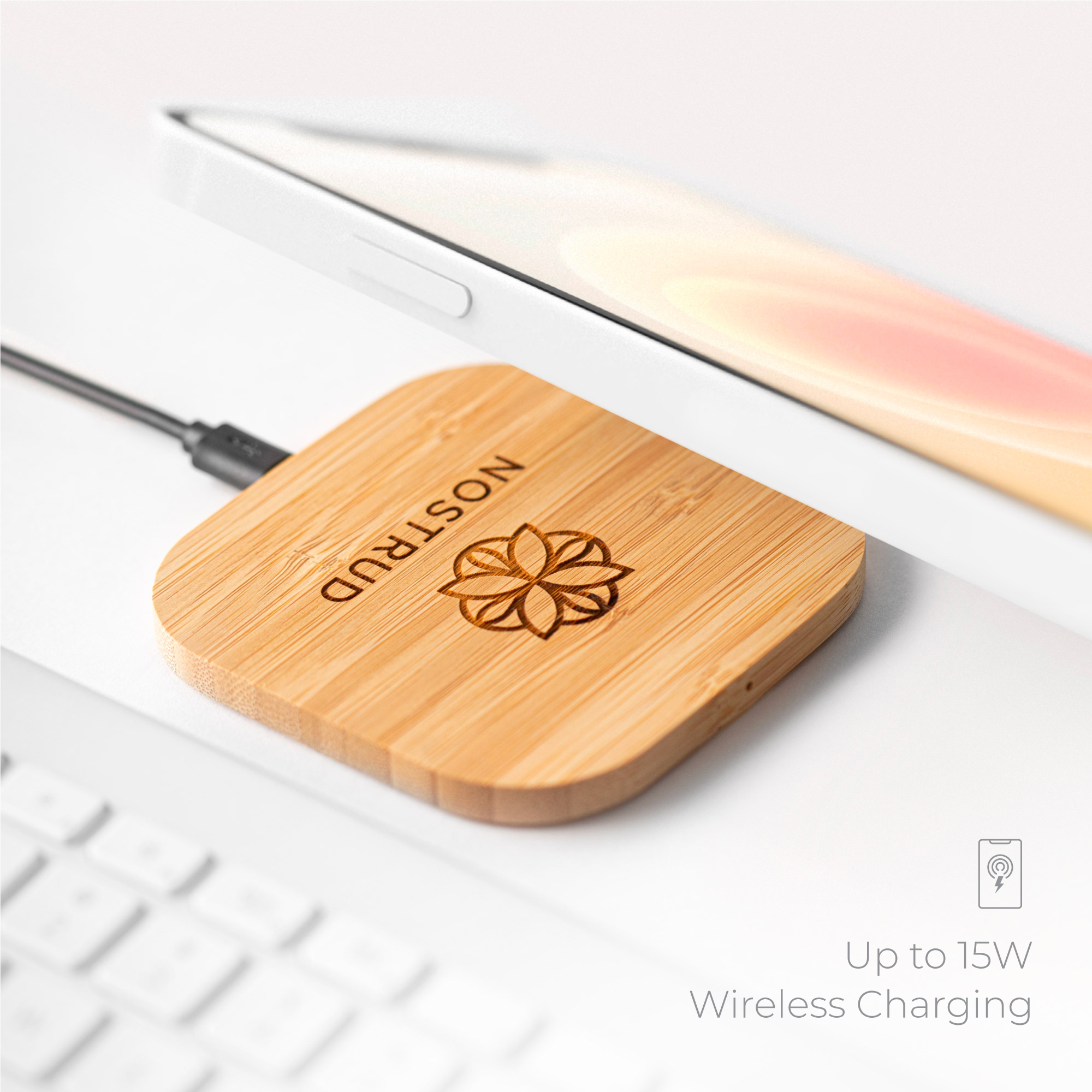 All-Purpose Wireless Charger Pen Holder with Dual USB Output